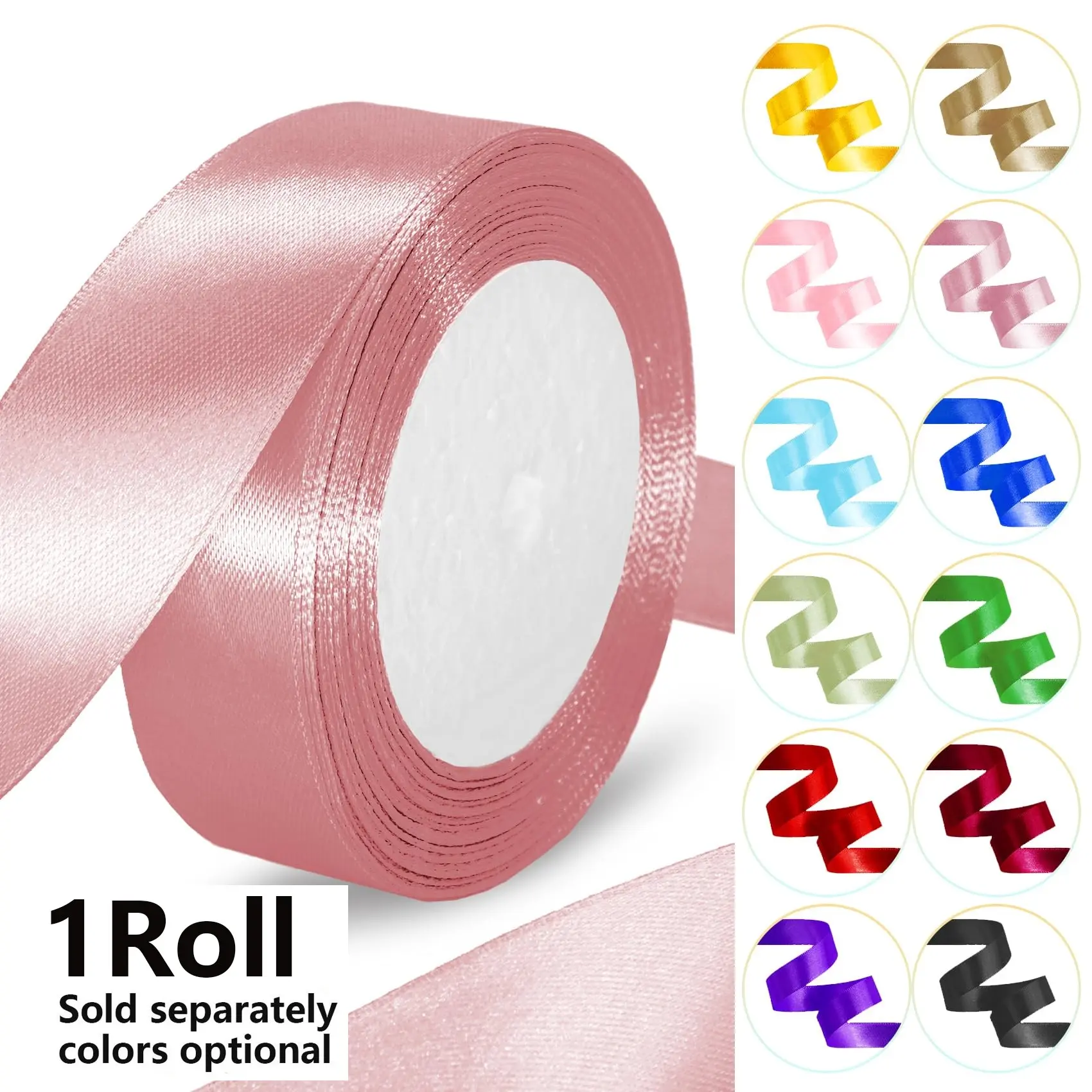 High-Quality Satin Ribbon Roll, 4cm Wide X 22m Long, Perfect for Wedding Gifts, Gift Decoration, Bouquet Bows, Home Party Decor, DIY Crafts, Soft Ribbon Wrap