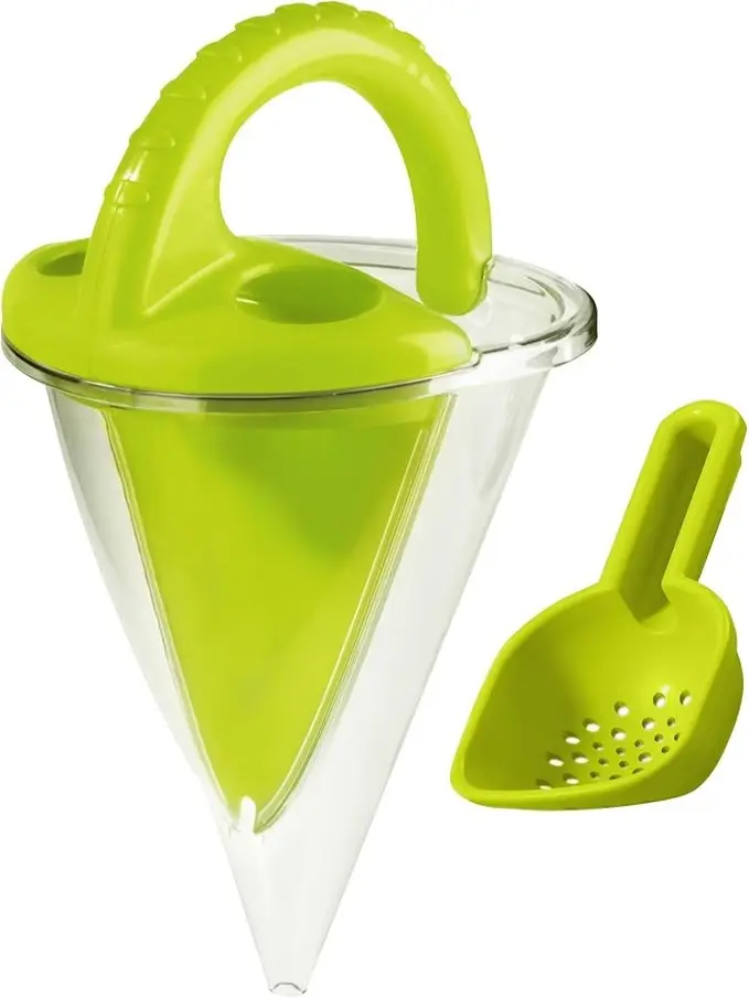 Kids Sand Spilling Funnel Toy, Sand & Water Mixing Cone Funnel, Beach Sandcastle Building Toy for Outdoor Beach Backyard Play