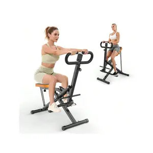 Squat Machine For Home, Assist Trainer For Glutes Workout Foldable With Resistance Bands, For Botty Glutes Butt Thighs, Ab Back/Leg Press Hip Thrust For Home Gym Fitness