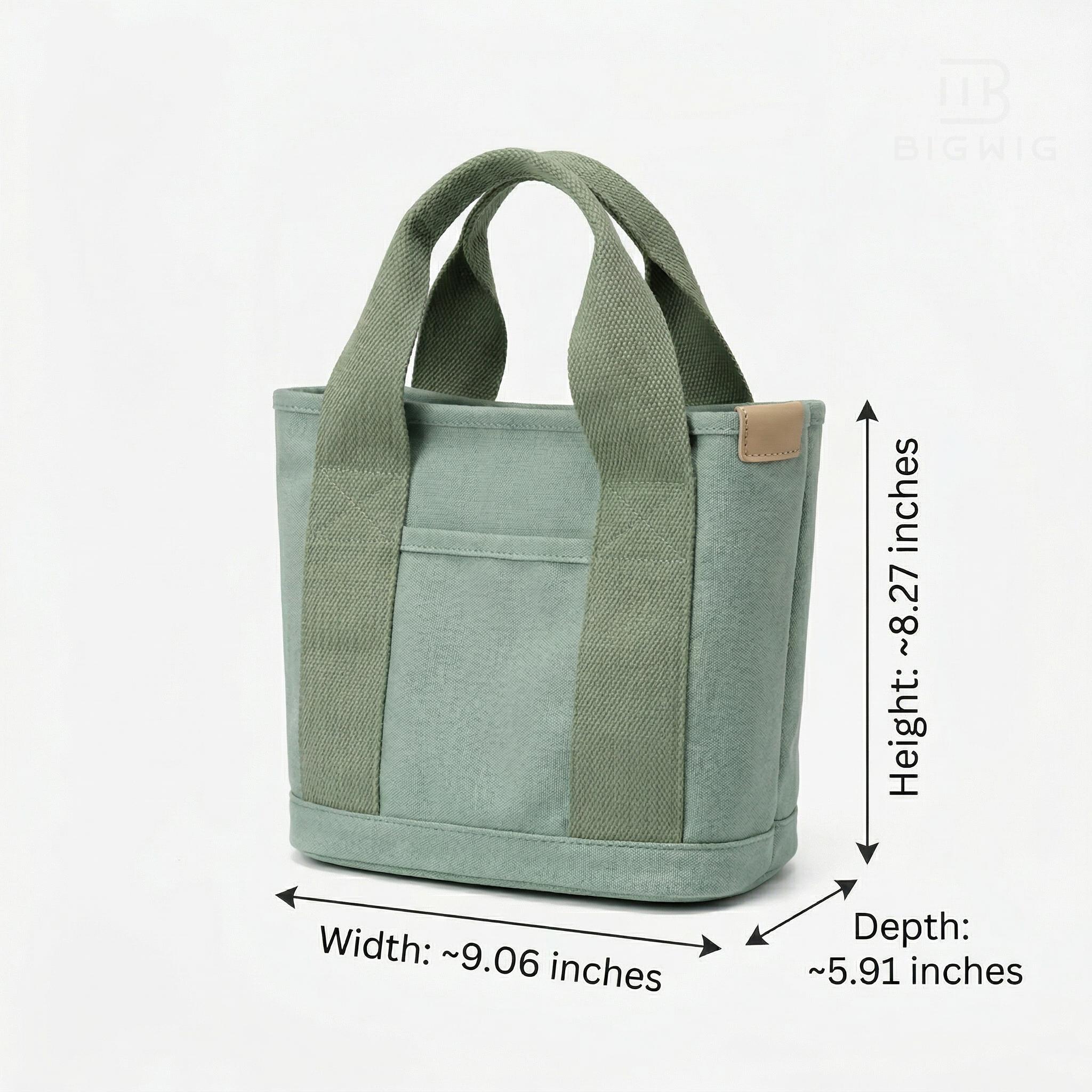 Canvas Tote Bag with Multi-Pockets, Zipper Crossbody Handbag for Women, Versatile Shoulder Purse for Daily Travel & Work, Compact Organizer Satchel Canvas Tote Bag with Multi-Pockets, Zipper Crossbody Handbag for Women, Versatile Shoulder Purse for Daily Travel & Work, Compact Organizer Satchel