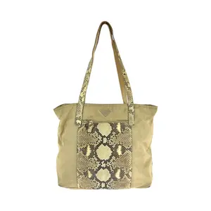 Pre-owned PRADA Nylon Tote Bags Tessuto Python 2way Tote Bag