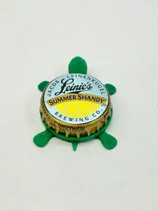 Leinenkugel's Summer Shandy (Vintage) - Bottle Cap Magnet Turtle