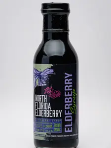 Farm Fresh Elderberry Syrup - Naturally High in Antioxidants, Naturally Grown on Family Farm, Potent, No Water Added