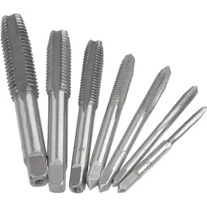 7 count Metric Thread Tap Set, HSS Tapping Tool Set M3 M4 M5 M6 M8 M10 M12 Hand Tap Set