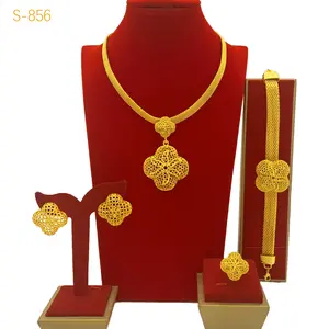 Luxury Jewelry Set Four-piece Set Of Rings Bracelets  Earrings Necklaces Waterproof Jewelry Traditional Mexican Engagement Ring