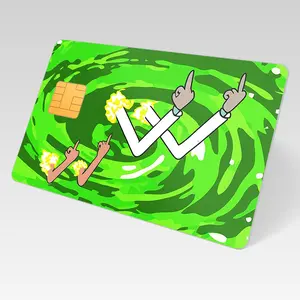 Rick cartoon Credit/Debit Card Skin – Durable, Easy-Install Vinyl Wrap with Matte Finish, Fits All Chip Sizes