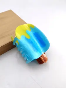 Adorable Fruit Popsicle Acrylic Hair Clip Set, Sweet Style Daily Commuter Party Accessory, Perfect Gift for Girls & Women, Flower Hair Clips