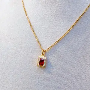 Ruby Aura Drop necklace