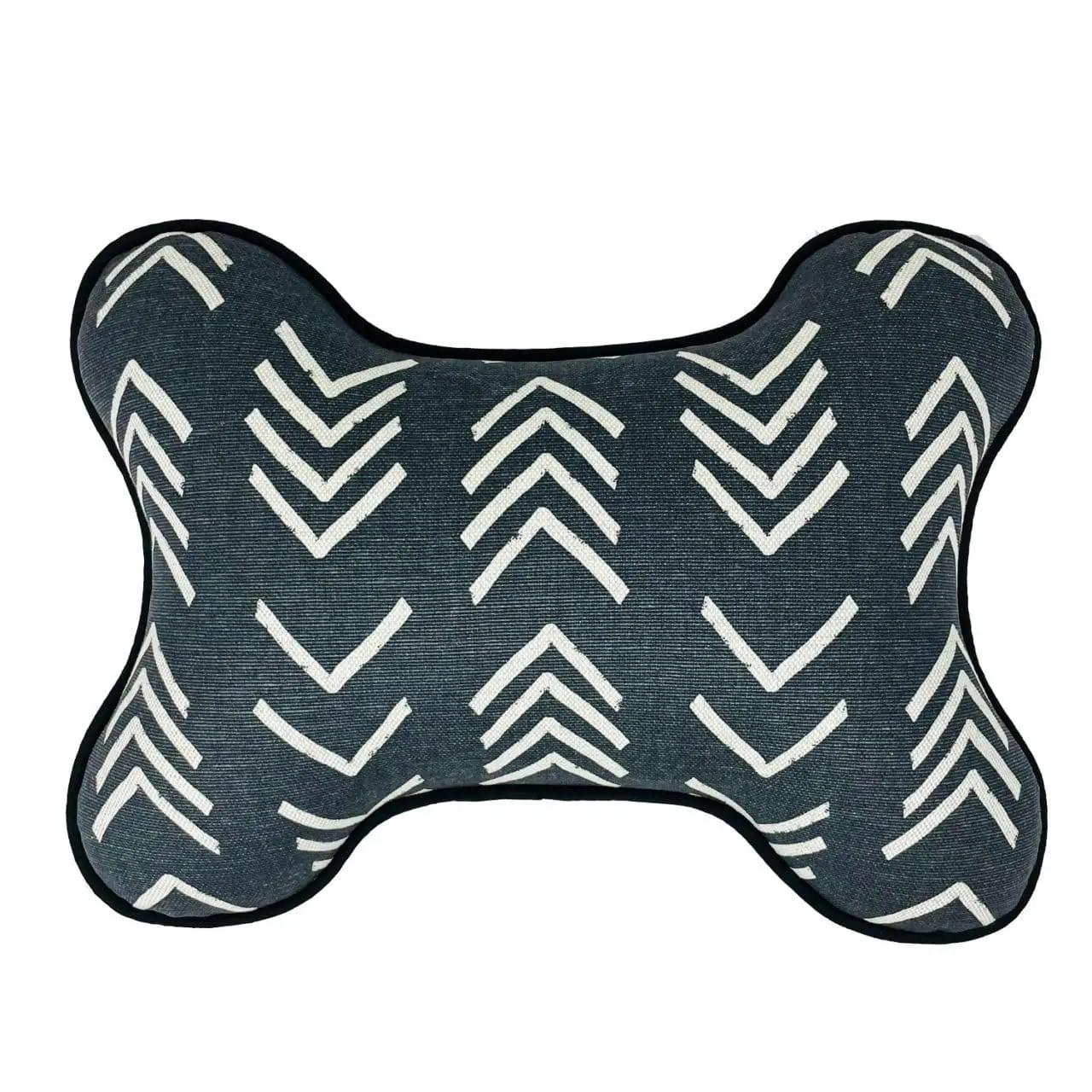 Bogolan Mud Cloth Dog Bone Pillow - Durable Design for Dogs, Ideal for Comfort and Support