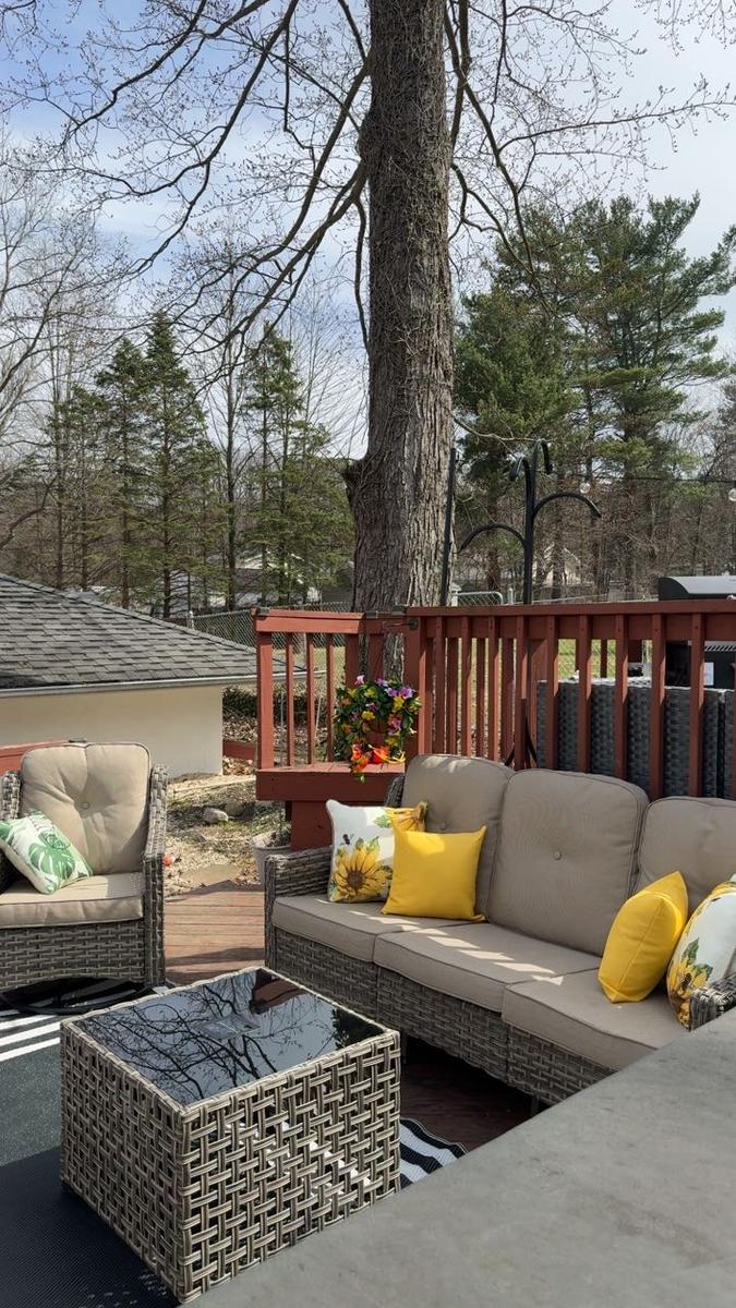 Item: Coffee Wicker Beige Cushion, Coffee Wicker E