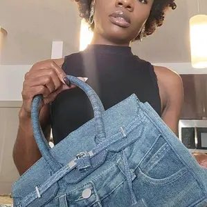 Denim Bankroll Tote