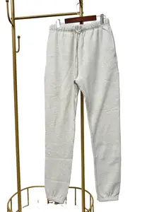 Mens Heather Light Heather Gray Baggy Sweatpants Y2K Streetwear Elastic Drawstring Relaxed Fit