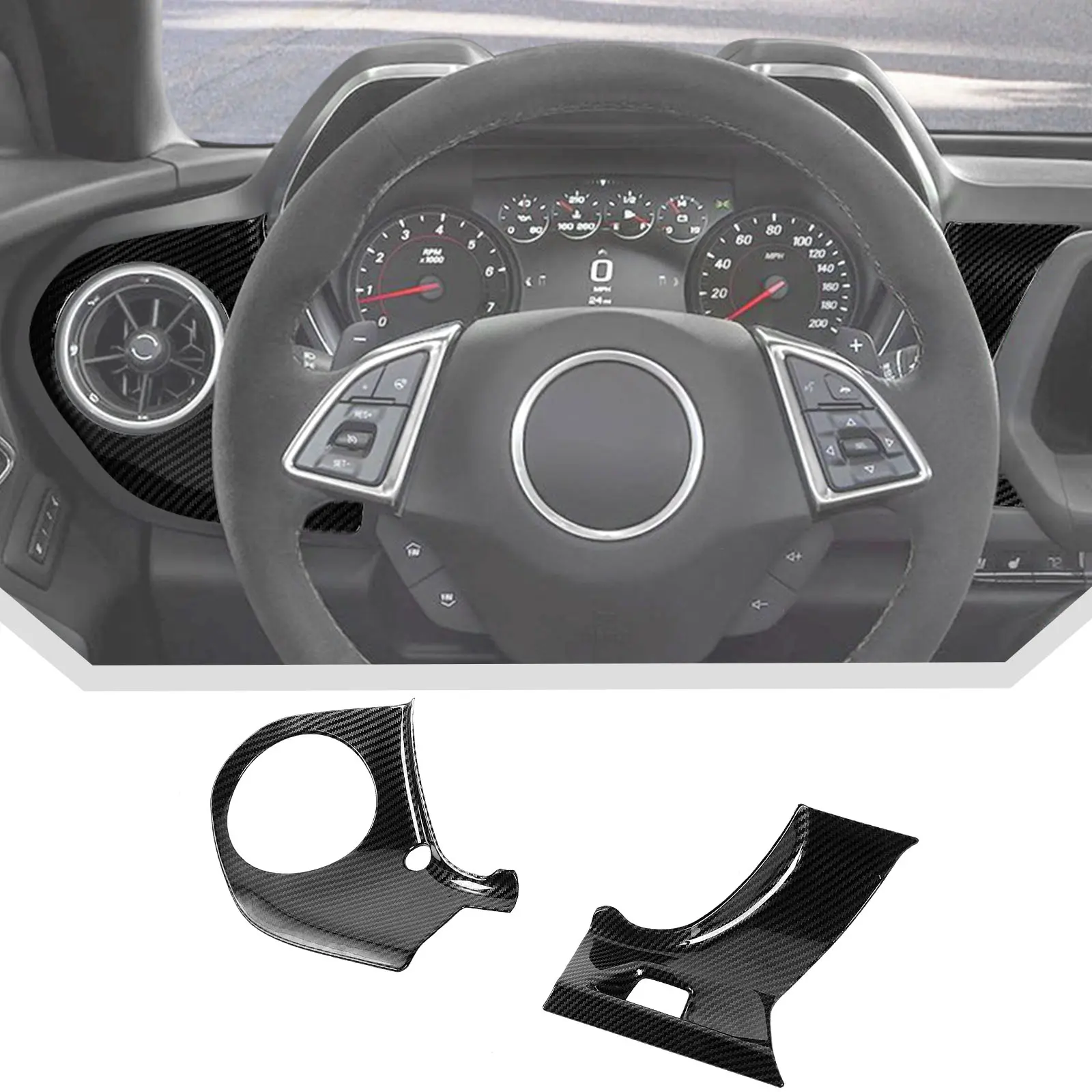 Self-Adhesive Car Center Console Panel Trim Sticker, DIY Vehicle Accessories for Chevy Camaro 2016-2023 Models, Interior Auto Decor Sticker for Cars