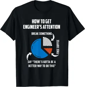100% Cotton Engineer Funny Tee for Electrical,Mechanical,Civil,Computer T-Shirt