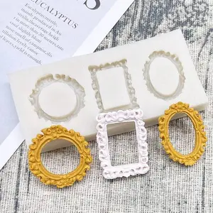 Frame Silicone Cake Baking Mold Sugarcraft Chocolate Cupcake Resin Tools Fondant Decorating Tools