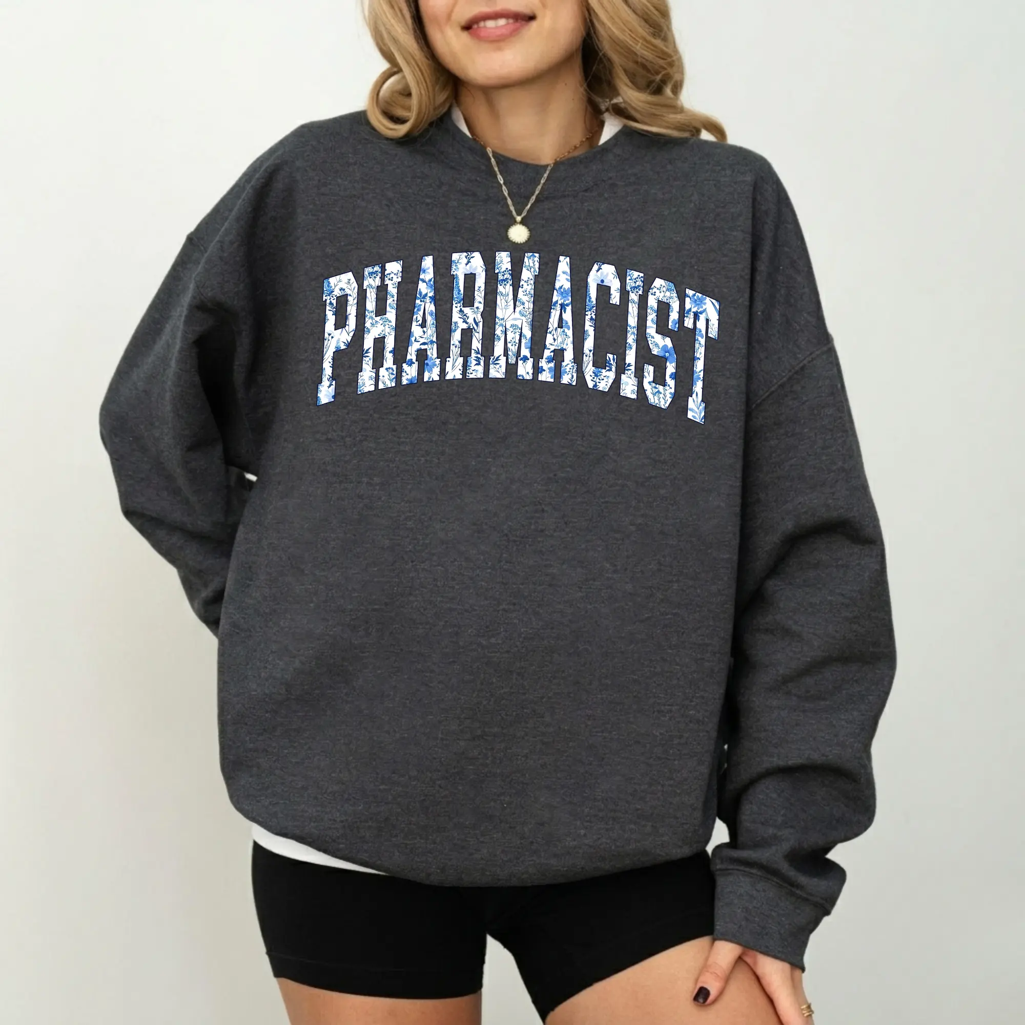 Floral Pharmacist T-Shirt & Sweatshirt, Pharmacy Tech Work Gift