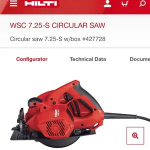 WSC 7.25-S Circular Saw (Tool Only)