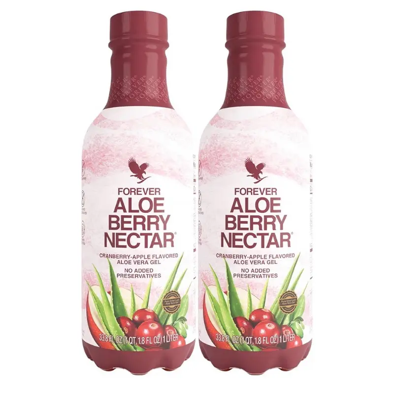 Forever Living Aloe Berry Nectar 90.7% Pure Aloe Vera Gel with Cranberries  & Apples No Preservatives 1L Pack of 2 Digestive Health Immunity Boost -  TikTok Shop