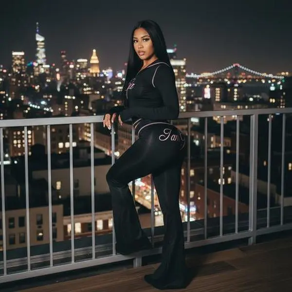 Y2K Streetwear Two Piece Outfit, Long Sleeve Zip Front Crop Top and High Waist Leggings, Ladies Slim Fit Stretch Tracksuit for Club & Daily Casual