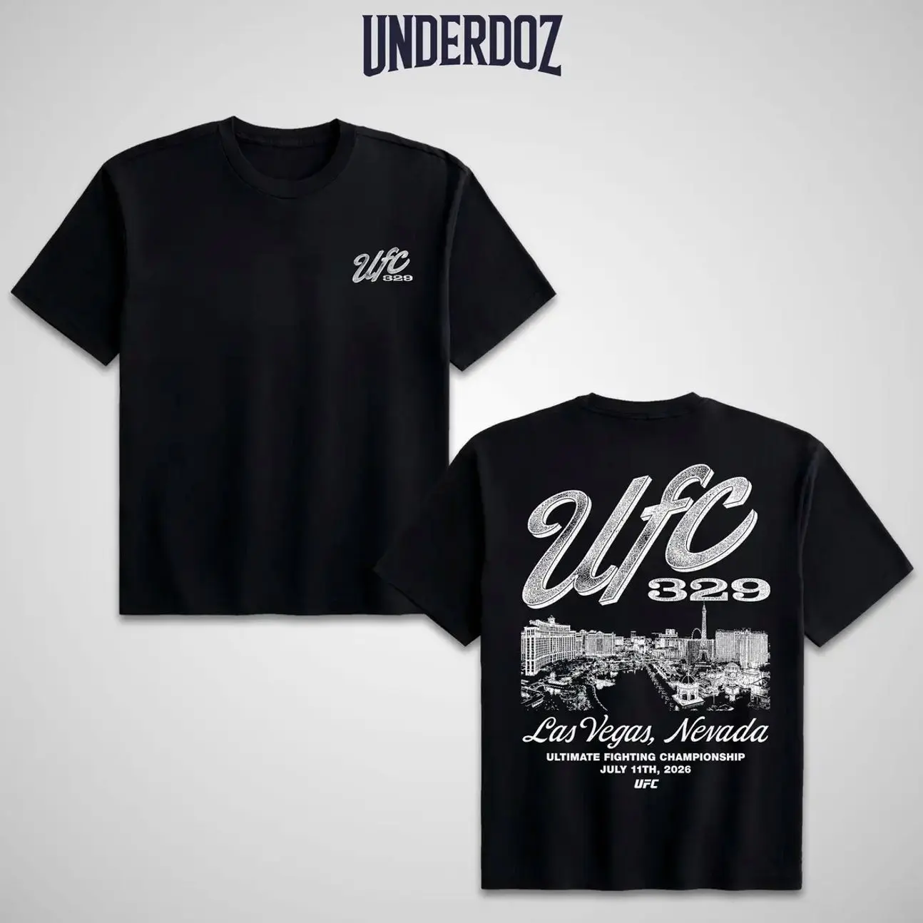 UFC 329 Strip Tee, UFC 329 Conor Mcgregor vs Max Holloway Tee, Vintage Sports Cotton Shirt, Heavy Cotton Classic Fit Shirt, Gift for UFC Lovers E1Q