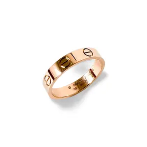 Pre-owned PFR0637 Cartier Love Ring 18K Rose Gold Size 50