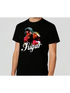 Sugar Ray Leonard Comfortable and Breathable Boxing T-Shirt - Men's and Women's the same