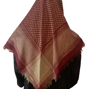 Ferma Authentic Kuffiyah Shemagh Keffiyeh - Traditional Arabic Scarf for Men Women Lightweight Breathable High-Quality Cultural Symbol