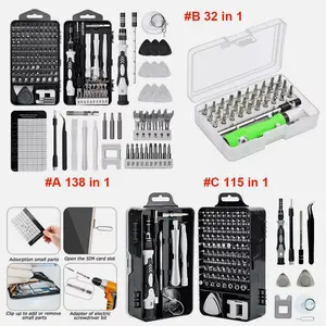 SJPACK Precision Magnetic Screwdriver Bit Set TORX PC Phone Watch Repair Tool Kit Case