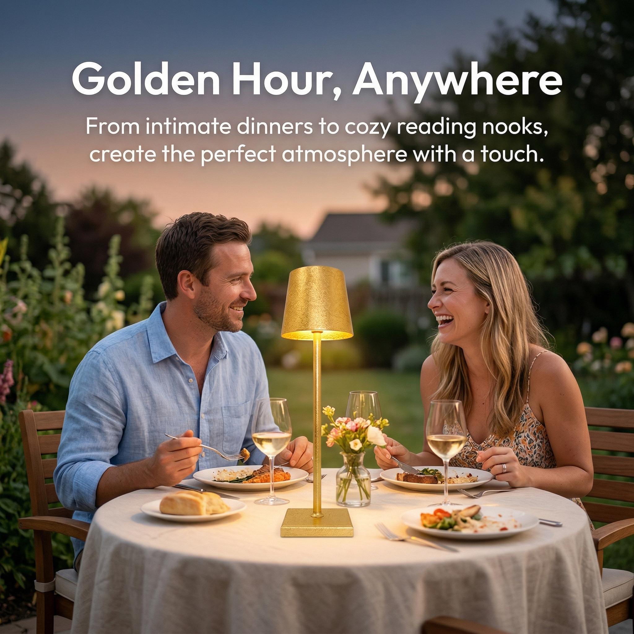 Modern Gold Ambient Table Lamp, Elegant Bedside Light for Bedroom, Restaurant, Bar, Living Room and Table Decor Modern Gold Ambient Table Lamp, Elegant Bedside Light for Bedroom, Restaurant, Bar, Living Room and Table Decor