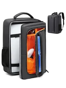 Travel Backpack for Ps5, Fits 17.3 Inch Laptop, Controller, Game Discs & More, Protective Bag with Multiple Pockets, Laptop Compartment Backpack