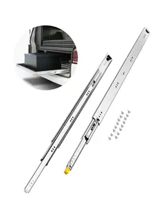 KFFKFF Set of Two Drawer Rails,  Sizes Ranging from 16 to 60 inches, 250 lbs Weight Limit, Locking Mechanism, Ball Bearing Side Mount Slide Rail