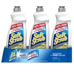 3pk Soft All Purpose Scrub Cleaner with Bleach Cleanser 36 Fl Oz