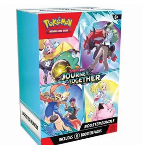 Pokemon Trading Card Game Journey Together Booster Bundle Includes 6 Booster Packs for Ages 6+