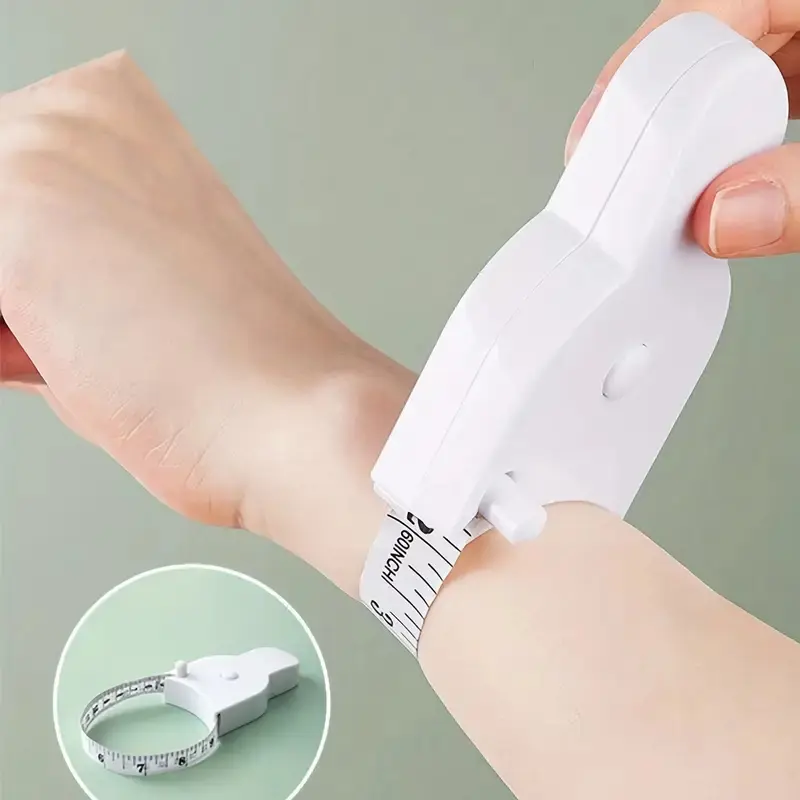 1pc Body Measurement Tape, Home Waist Measuring Ruler, Fitness Circumference Tool, Measure Hip Arm Head Leather Soft Ruler, Portable Tape Measure, Durable Tape Measure, Retractable Measuring Tape, Measuring Instrument