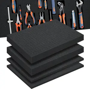 Pick and Pluck Foam Pack (P xx"+P xx.").Tool Box Foam Organizer, HighDensity Customizable Foam Inserts for Cases, PreCubed Shadow Foam for Gun Case, Toolbox, Camera&Game Box Storage