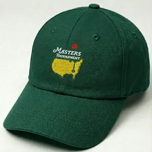 Masters Golf Tournament Embroidered Hat, Unisex Adjustable Cap, Golf Fan Gift