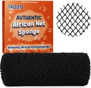African Net Sponge - Authentic African Exfoliating Net Bath Sponge for Long Net Use, Rag Design, Ideal for Body Scrubbing Personal Skincare