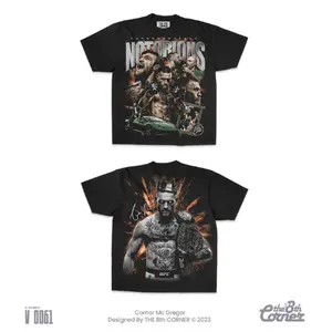 CONOR MC GREGOR  V0061  7.5 OZ MAX HEAVYWEIGHT GARMENT DYE SHIRT SLEEVE ,T-Shirt, Boy,Sleeve,
