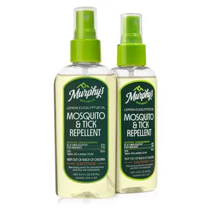 Mosquito & Tick Bug Repellent Spray, Oil of Lemon Eucalyptus for Skin + Outdoor Gear, Natural Bug Spray for Skin & Outdoor Gear, Safe for Kids & Camping, 4 Ounce Pump