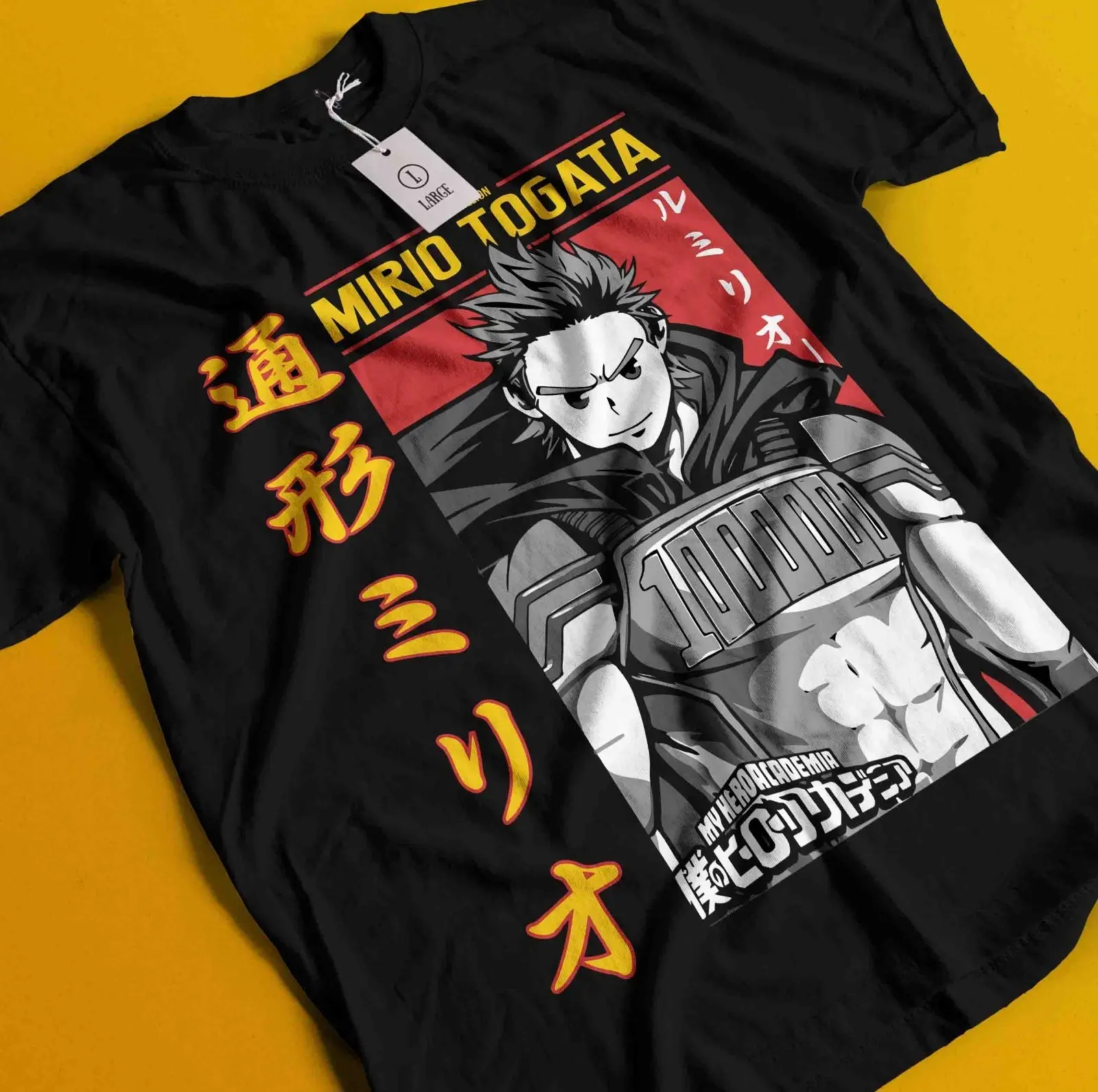 Mirio Togata My Hero Academia T-shirt All Sizes, Anime Unisex Graphic Printed Cotton Tee Casual Top For Anime Lover, Classic Streetwear Outfits