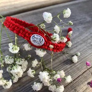 Guardian Angel Red Bracelet Female Male Daily Birthday