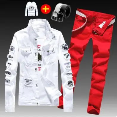 8892white/Red pants
