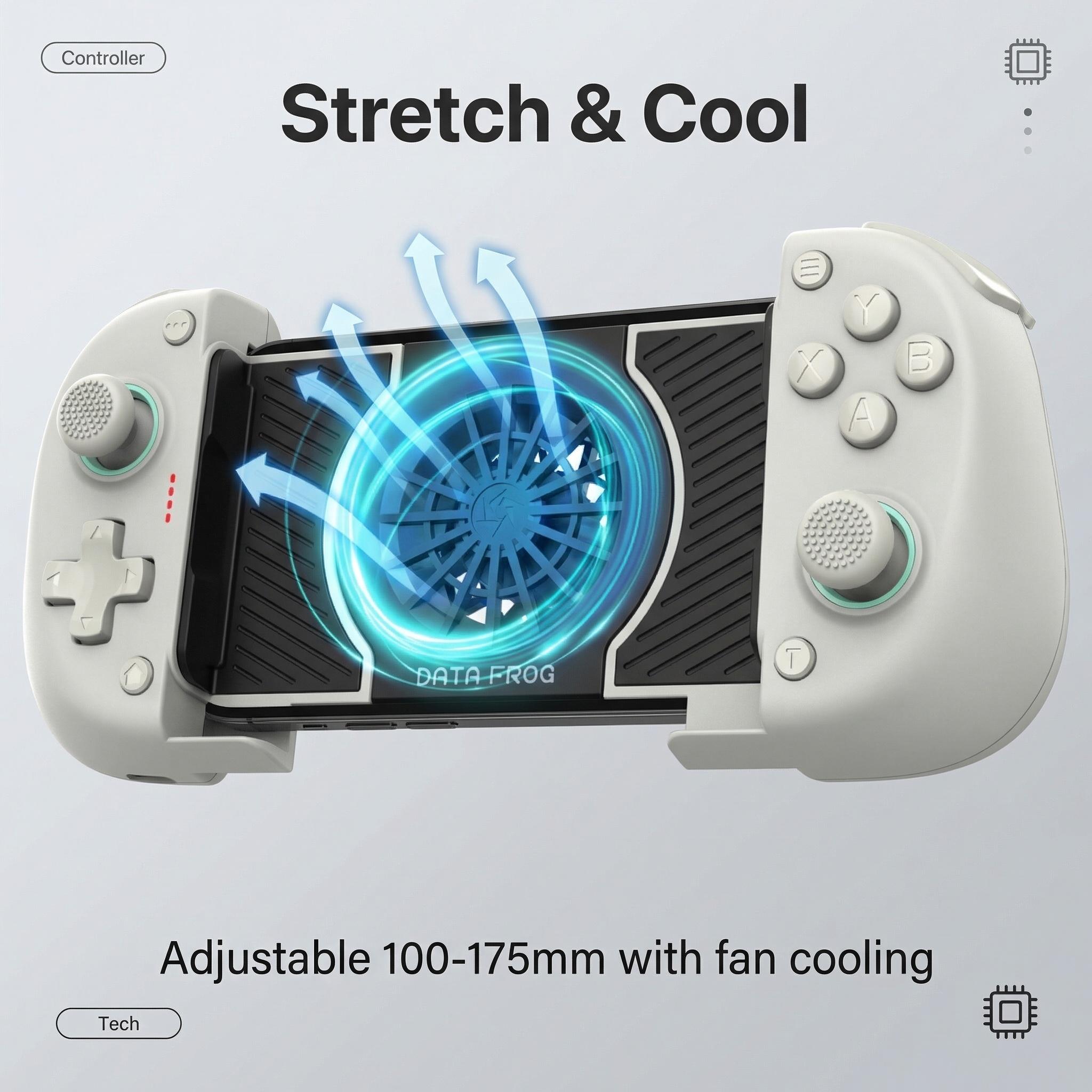 Wireless Controller Cooling fan Stretch Gamepad for Android Game Controller for Android & iPhone PC / Switch And Xbox,Newly Designed Anti-Pinch Hand with APP Plug and Play Gamepad with Hall Effect Joysticks/Hall Trigger Wireless Stretch Gamepad Wireless Controller Cooling fan Stretch Gamepad for Android Game Controller for Android & iPhone PC / Switch And Xbox,Newly Designed Anti-Pinch Hand with APP Plug and Play Gamepad with Hall Effect Joysticks/Hall Trigger Wireless Stretch Gamepad