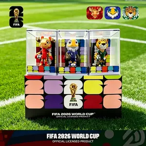 FIFA World Cup 2026 Official Mascot Figure Set 3PCS Soccer Collectible Gift Featuring Eagle Moose & Leopard Characters,summervibes Summervibes