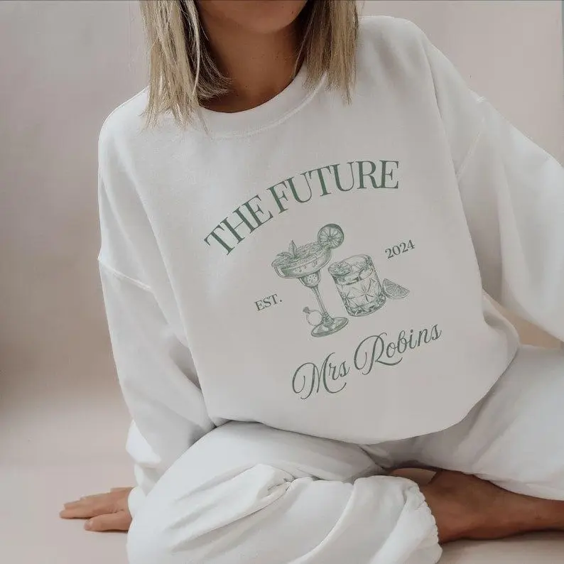 [Sale off up to 50%] Future Mrs Custom Bridal Sweater Bride Sweatshirt, Bride to Be, Newlywed Gift