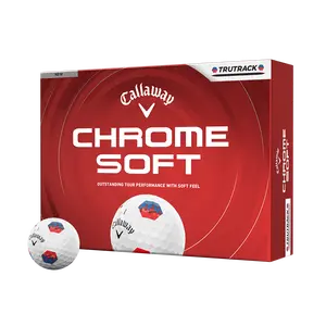 Callaway Golf Chrome Soft TruTrack Golf Balls in White