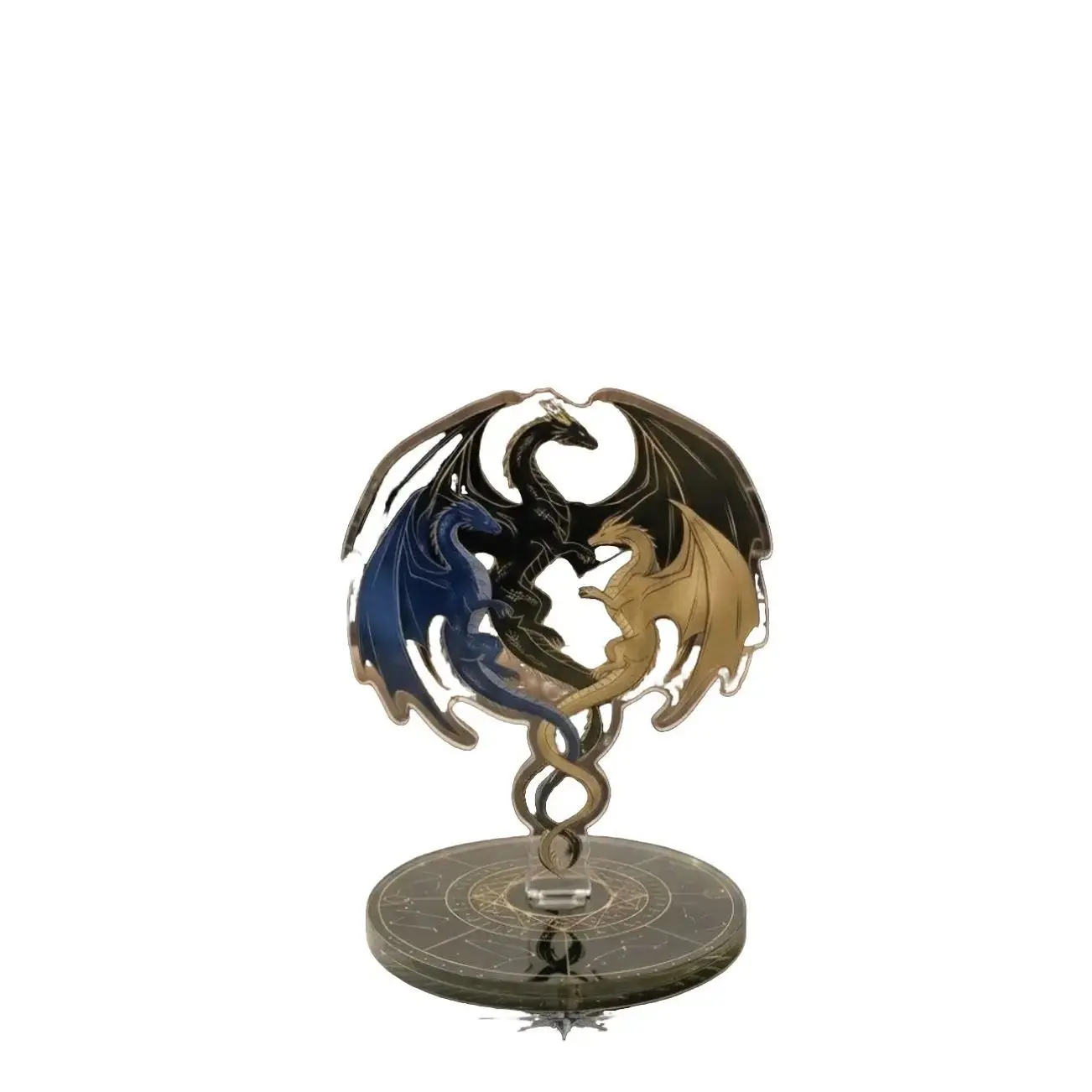 Fourth Wing Dragons Tairn Sgaeyl Andarna Dragon Acrylic Spinning Standee - Fantasy Bookish Decor Gift 4