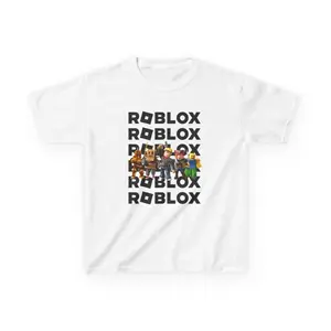 #Roblox Kids Tee, Gaming Graphic Shirt, #Roblox Character T-Shirt, Gamer Gift, Son & Dad, Hip Hop, Unisex Teen boys, Youth Girls, Streetwear 90s Music Merch, Y2K Clothing, Rapper Outfits, Tour Fashion Crewneck Sweatshirt