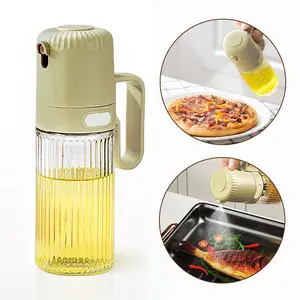 Olive Oil Sprayer, Glass Oil Sprayer for Cooking, Liquid spray bottle Spray Bottle for Olive Oil and Vinegar for Cooking Kitchen Salads, Grilling, and Baking, Air Fryer 250ml