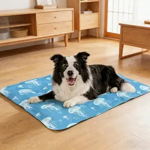 Large Thick Pet Ice Pad, Summer Dog Cooling Mat, Cat Cooling Sleep Pad, Waterproof Bite-Resistant, Leak-Proof, Heat Relief Pad, Home